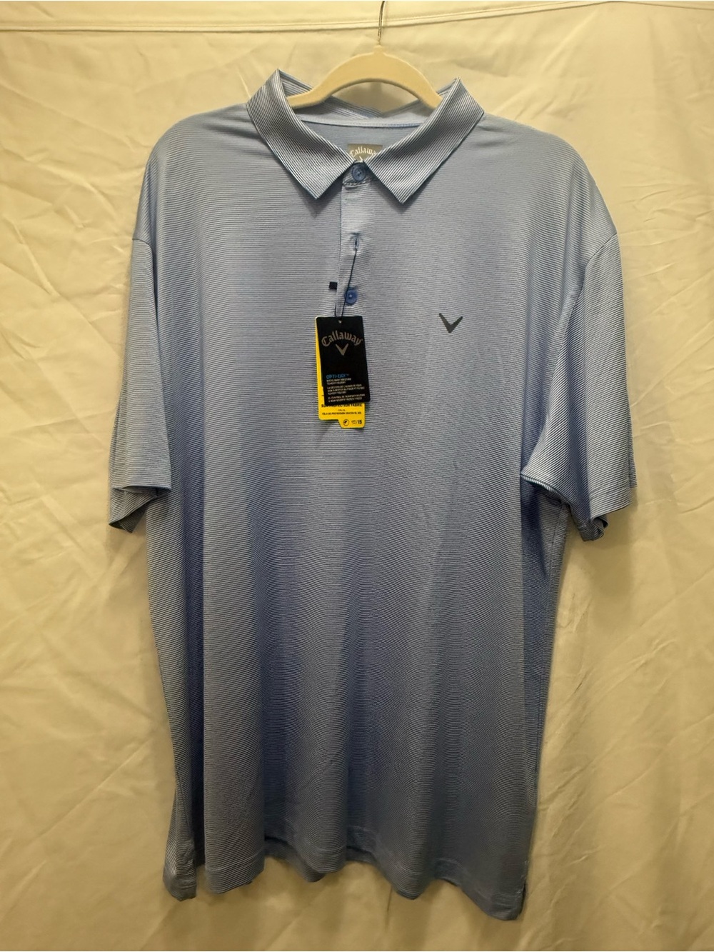 Callaway Men's Sky Blue Golf Polo with Subtle Logo